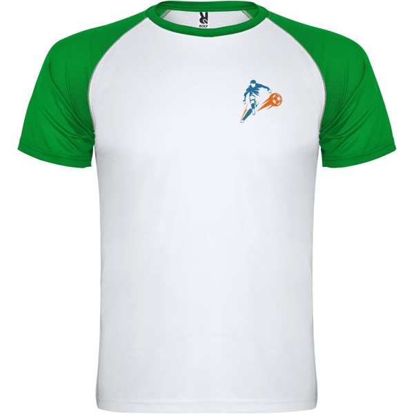 Indianapolis short sleeve unisex sports t-shirt - White / Fern Green / 3XL