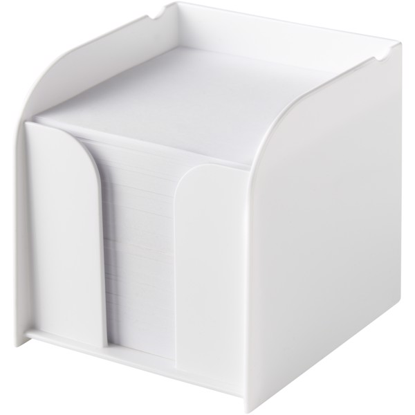 Soporte con taco de notas grande "Vessel" - Blanco