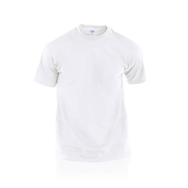 Adult White T-Shirt Hecom - White / S