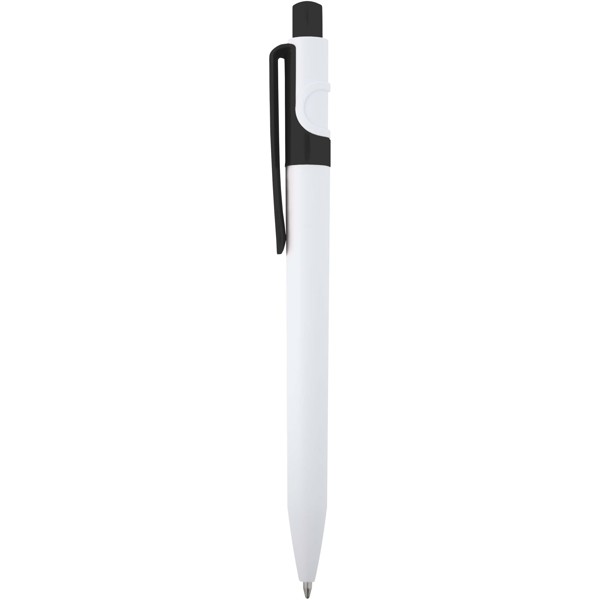 Unica recycled plastic ballpoint pen (blue ink) - White