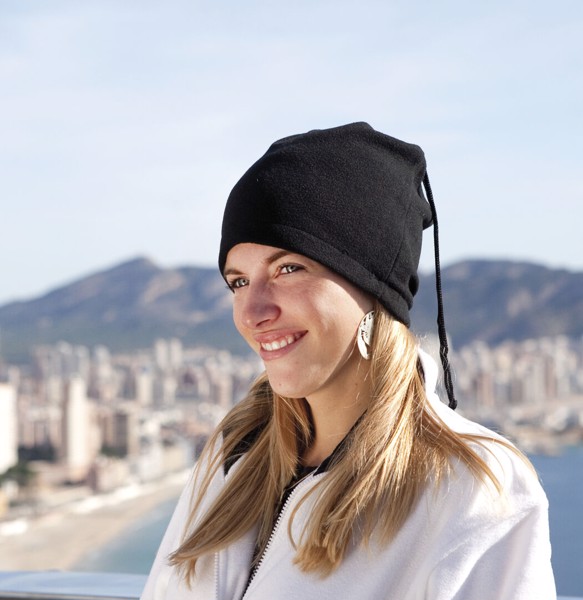 Neck Warmer and Hat Articos - Black