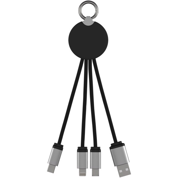 SCX.design C16 ring light-up cable - Solid black / White