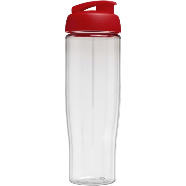 Sportovní láhev s vyklápěcím víčkem H2O Tempo® 700 ml - Průhledná / Červená s efektem námrazy