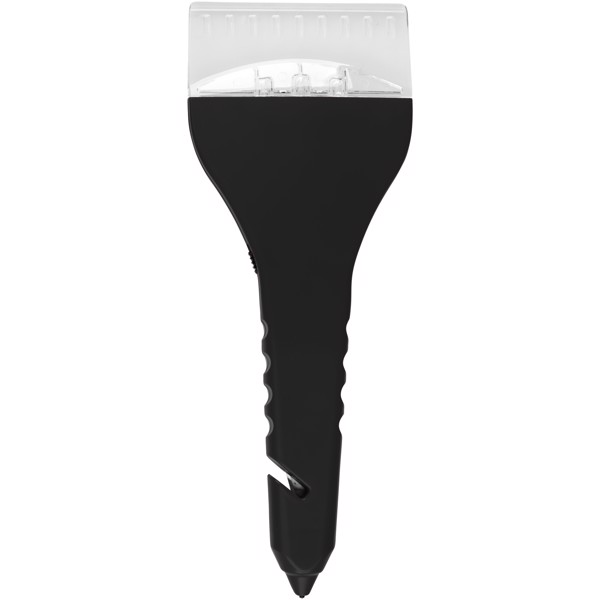 Cadet safety ice scraper with LED light