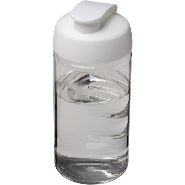 H2O Active® Bop Bidón deportivo con Tapa Flip de 500 ml - Transparente / Blanco