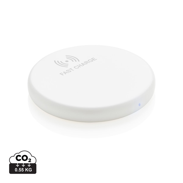 Wireless 10W fast charging pad - White