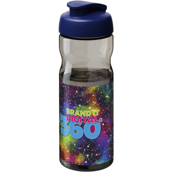 H2O Active® Base Tritan™ 650 ml flip lid sport bottle - Charcoal / Blue