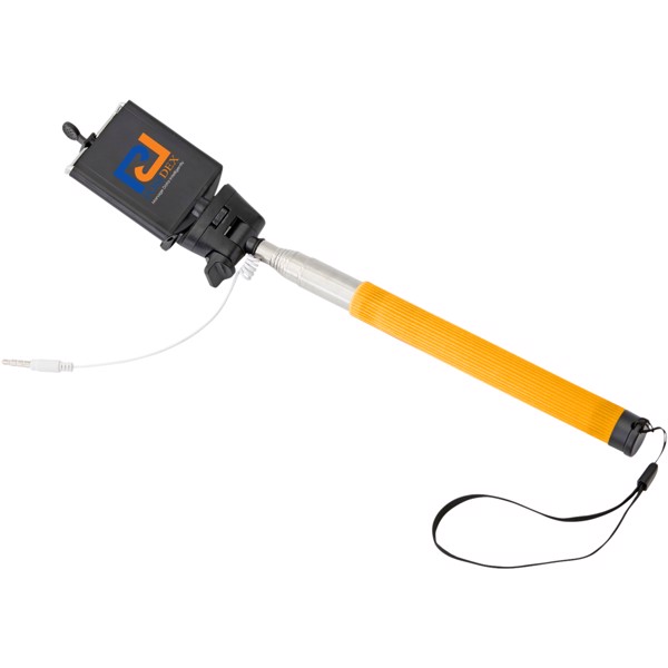 Wire ausziehbarer Selfie-Stick - orange