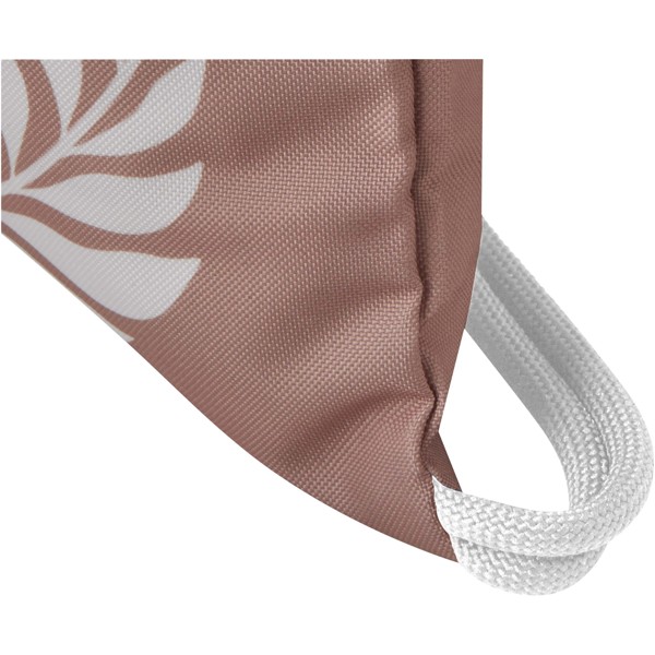 Clif sublimation RPET drawstring bag - White / White