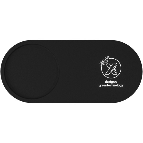 SCX.design W17 10W light-up logo wireless charging pad and bamboo pencil holder
