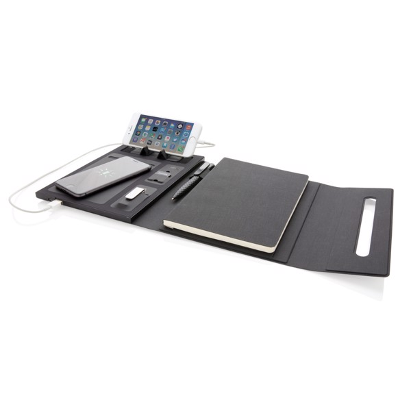 5.000 mAh power notebook A5 with wireless charging