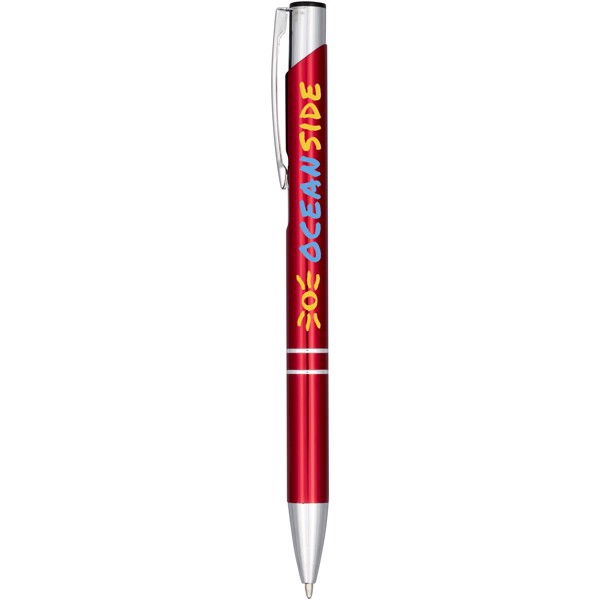 Bolígrafo de aluminio anodizado "Moneta" - Rojo
