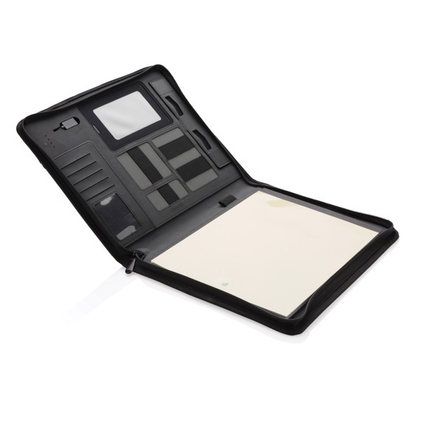 Tech portfolio with powerbank