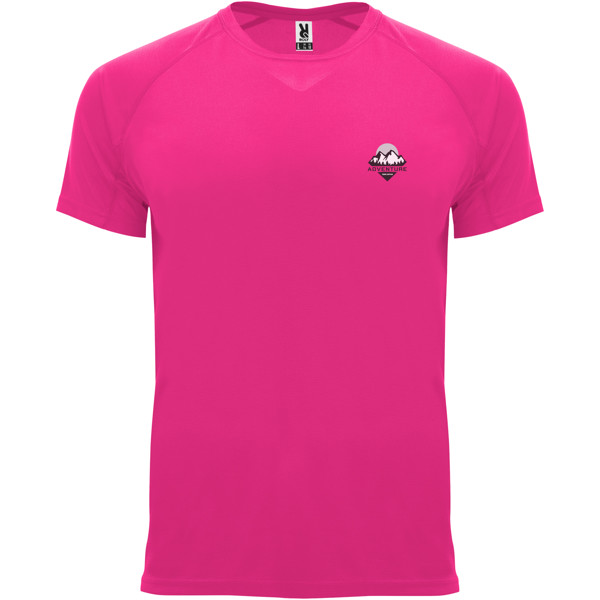 Bahrain short sleeve kids sports t-shirt - Pink Fluor / 8