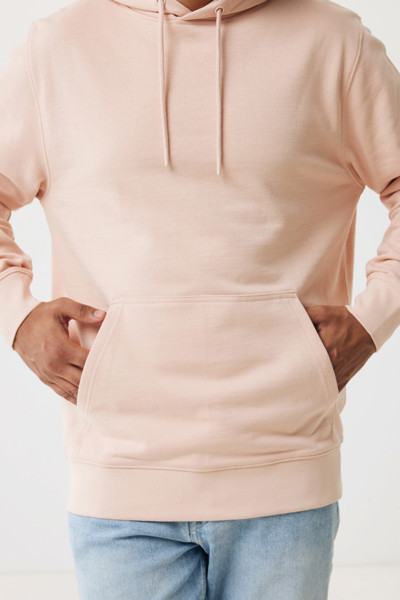 IQONIQ Rila lightweight recycled cotton hoodie - Peach Nectar / XS
