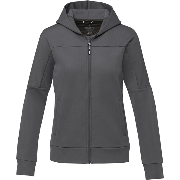 Nubia women's performance full zip knit jacket - Storm Grey / XL