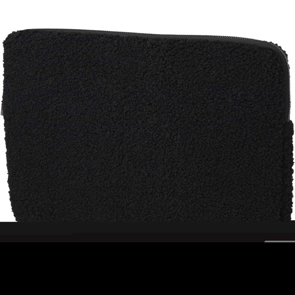 Bear 13\" GRS recycled sherpa laptop sleeve 2L - Black