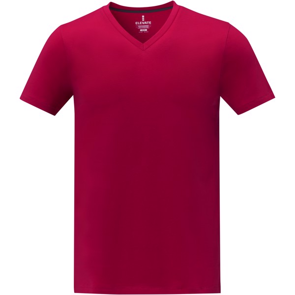 Somoto short sleeve men's V-neck t-shirt - Red / L