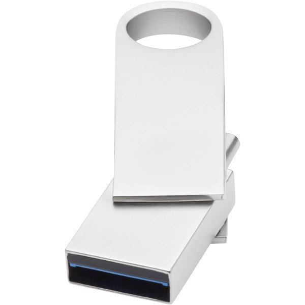 USB 3.0 tipo C redondo - Plateado / 64GB