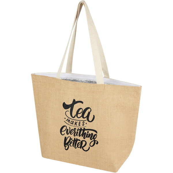 Juta 300 g/m² jute cooler tote bag 12L