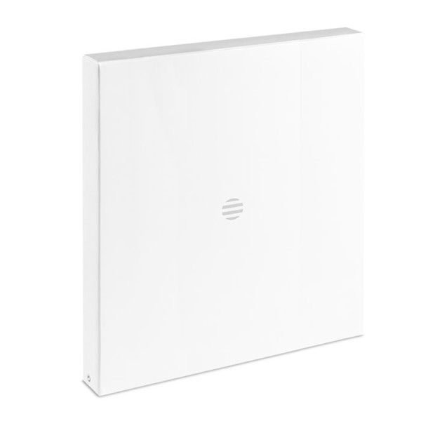 Wall clock w silver background Rondo