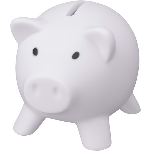 Piggy coin bank - White