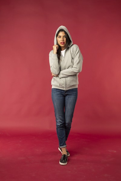 Adult Hooded + Zipper Sweatshirt "keya" SWZ280 - Yellow / M