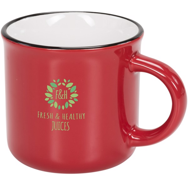 Taza de cerámica de 310 ml "Lakeview" - Rojo