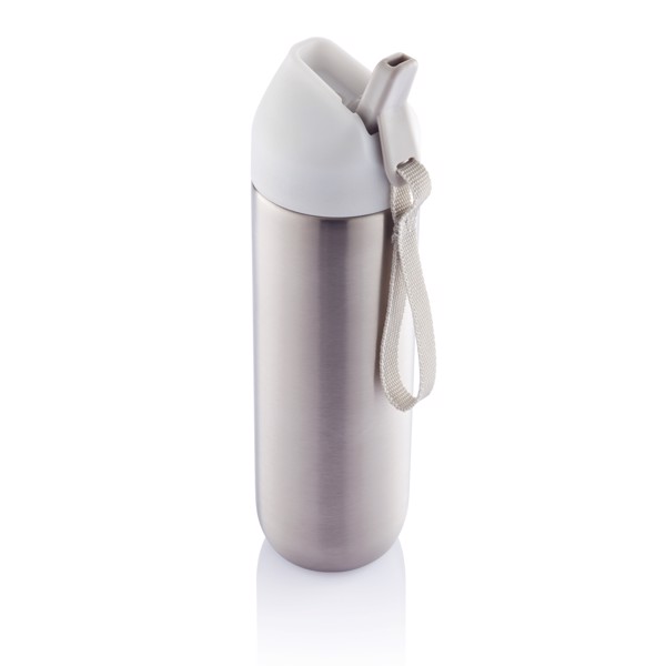 Neva water bottle metal 500ml - White / Grey