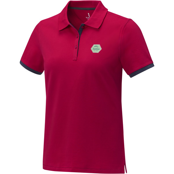 Morgan short sleeve women's duotone polo - Red / XS