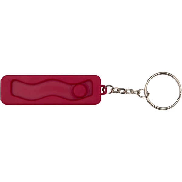 Aggia recycled plastic phone stand with fidget toy - Red