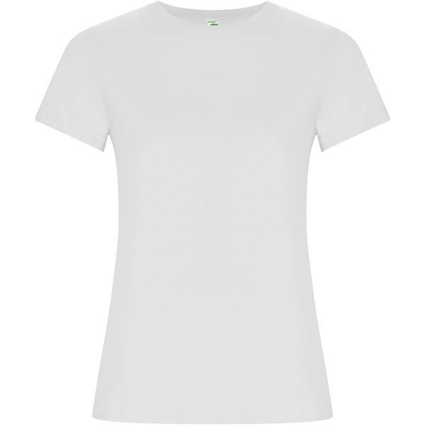 Golden short sleeve women's t-shirt - White / S