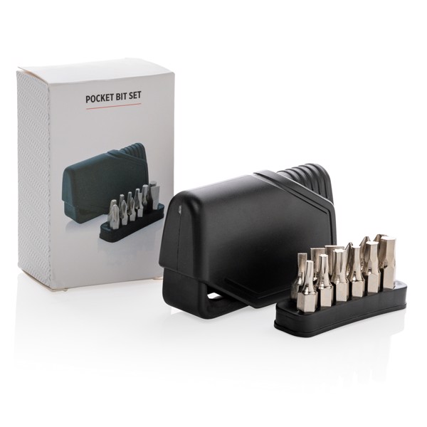 Pocket bit set 13 pcs - Black / Black