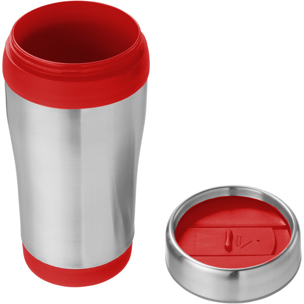 Elwood 410 ml RCS certified recycled stainless steel insulated tumbler - Red