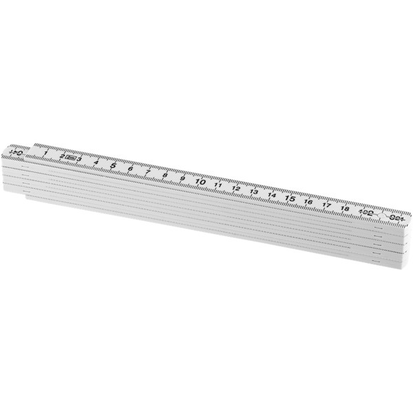 Monty 2 metre foldable ruler - White