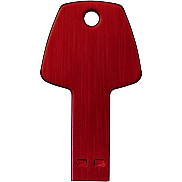 USB disk Key, 4 GB - Červená s efektem námrazy