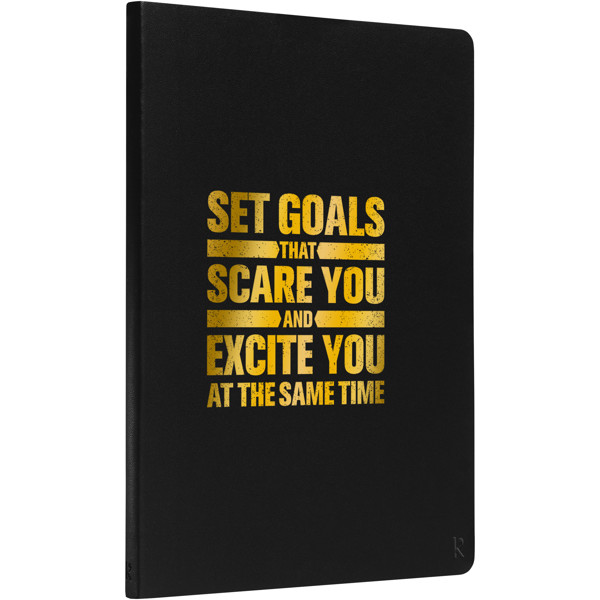 Karst® A5 softcover notebook - lined - Black