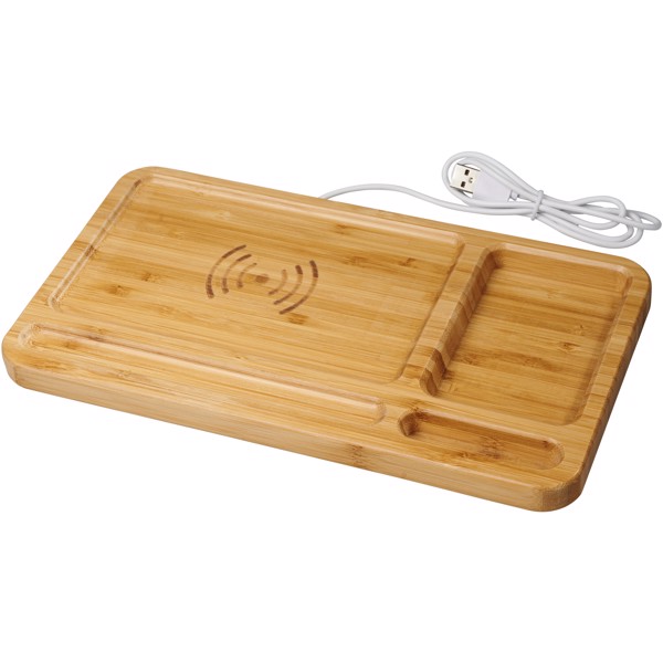 Frame wireless charging desk organizer