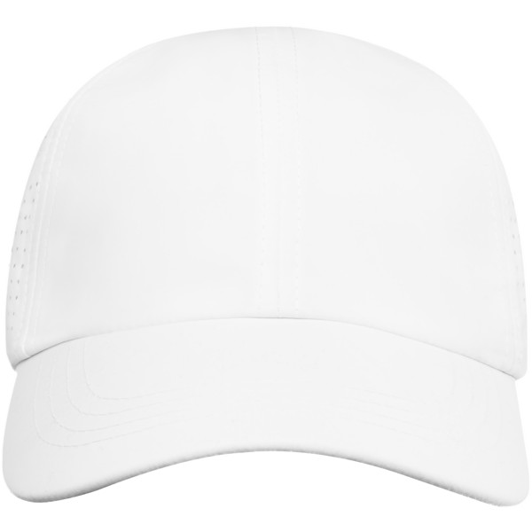 Mica 6 panel GRS recycled cool fit cap - White