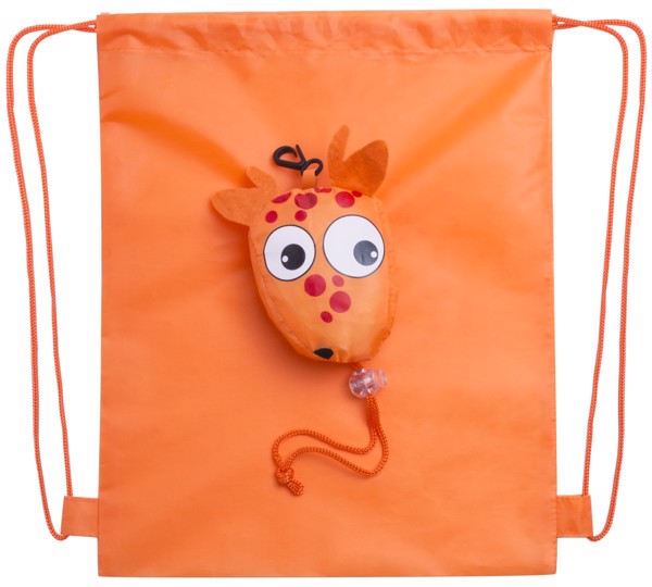 Foldable Drawstring Bag Kissa - White