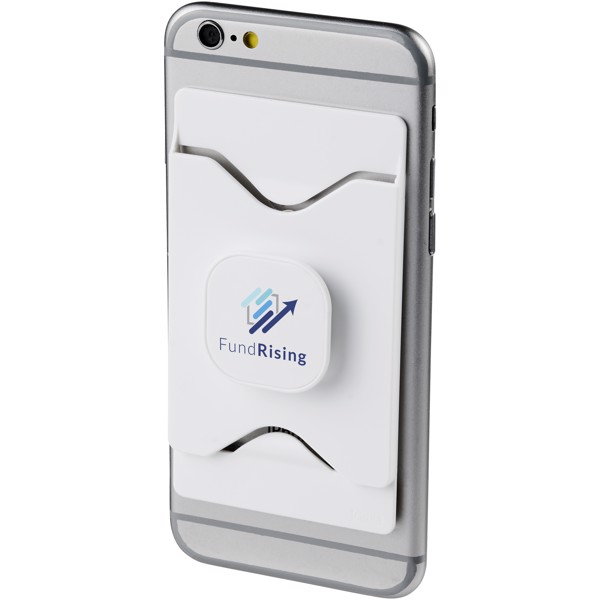 Purse mobile phone holder with wallet - White