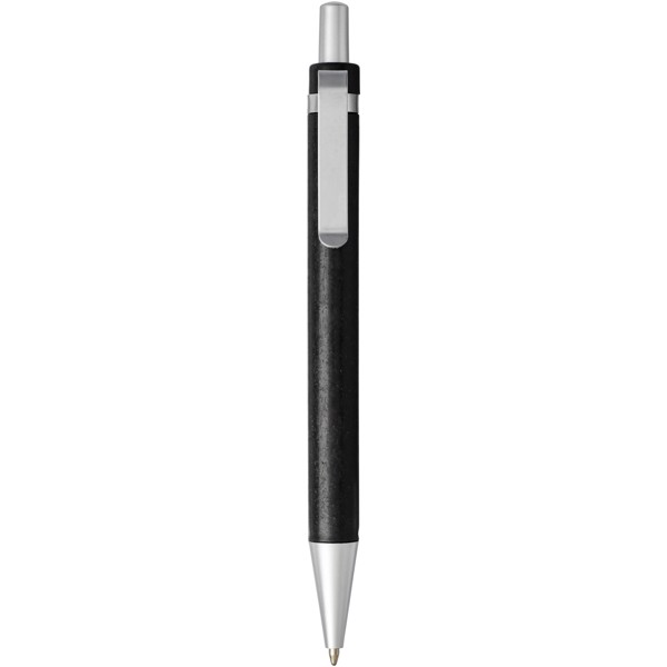 Tidore wheat straw click action ballpoint pen - Solid black