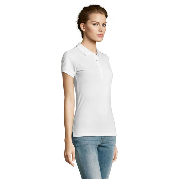 PEOPLE WOMEN'S POLO 210 - White / XL