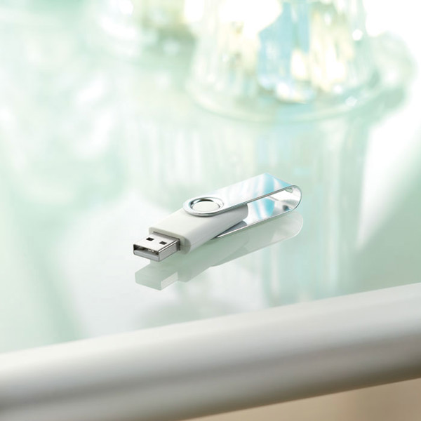 Techmate. USB flash 4GB Techmate Pendrive - White