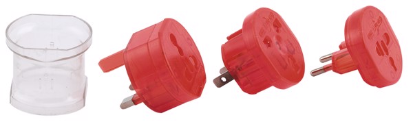 Plug Adapter Universal - Red