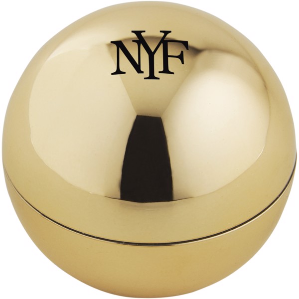 Rolli vanilla lip balm in metallic ball