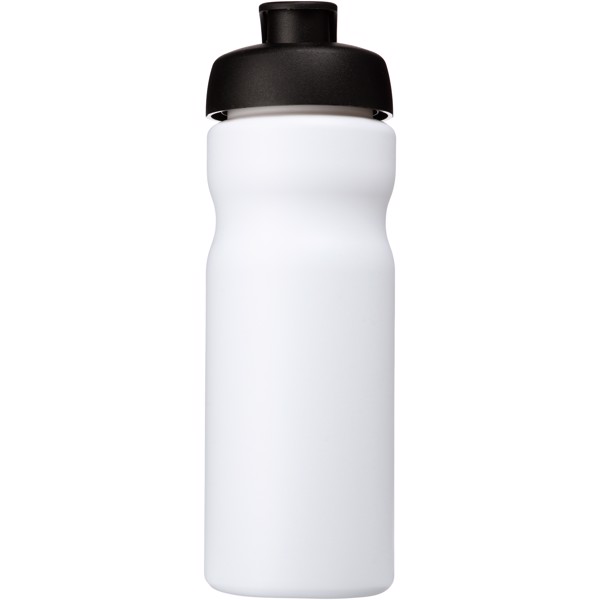 Baseline® Plus 650 ml flip lid sport bottle - White / Black