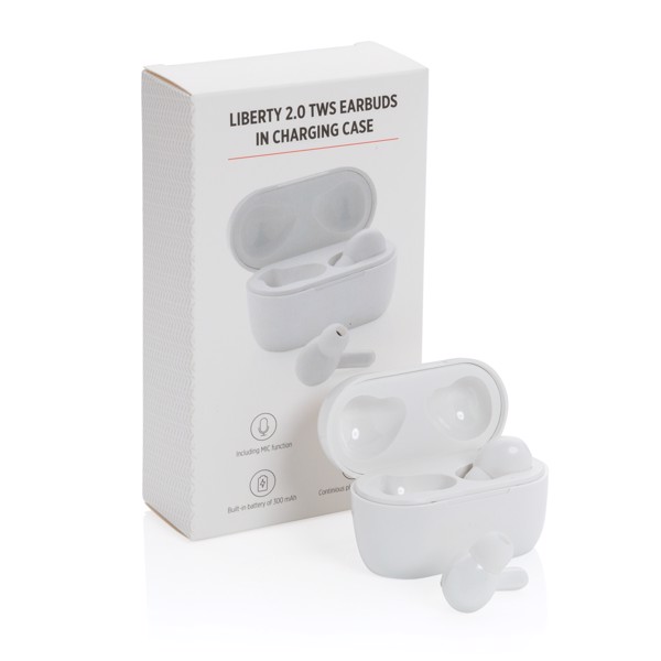 TWS sluchátka Liberty 2.0 v nabíjecí krabičce