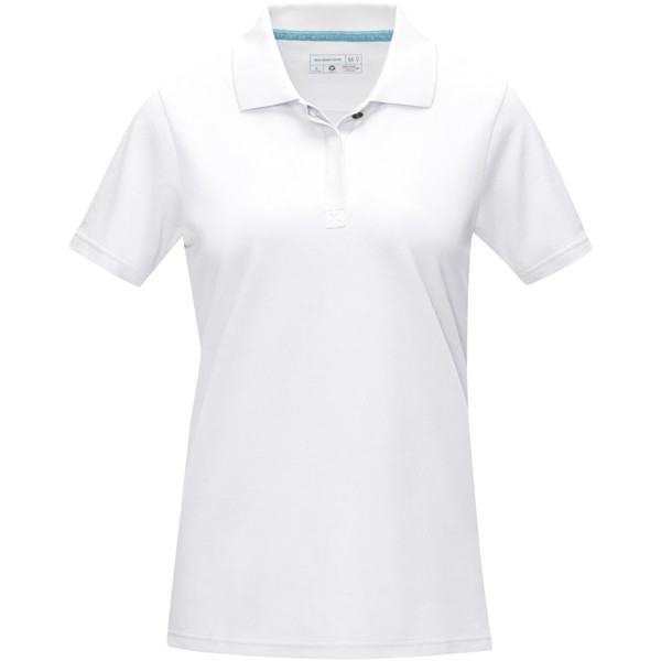 Graphite short sleeve women’s organic polo - White / XS