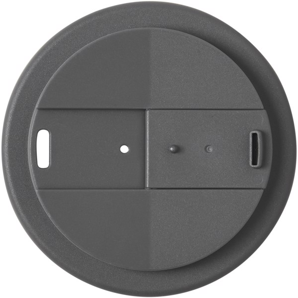 Americano® vaso 350 ml con agarre y tapa antigoteo - Blanco / Gris